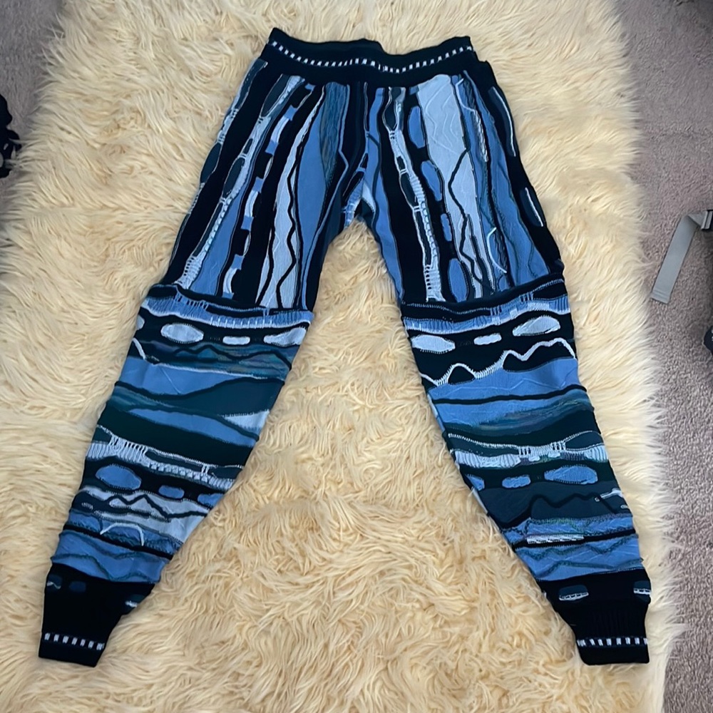 Coogi inspired joggers - professionally reworked by tailor from mens sweater.